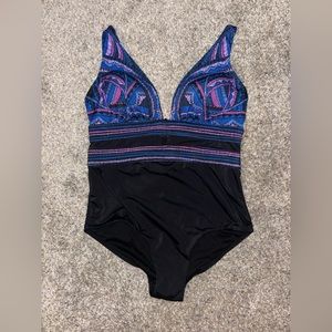 Plunge One Piece Swimsuit